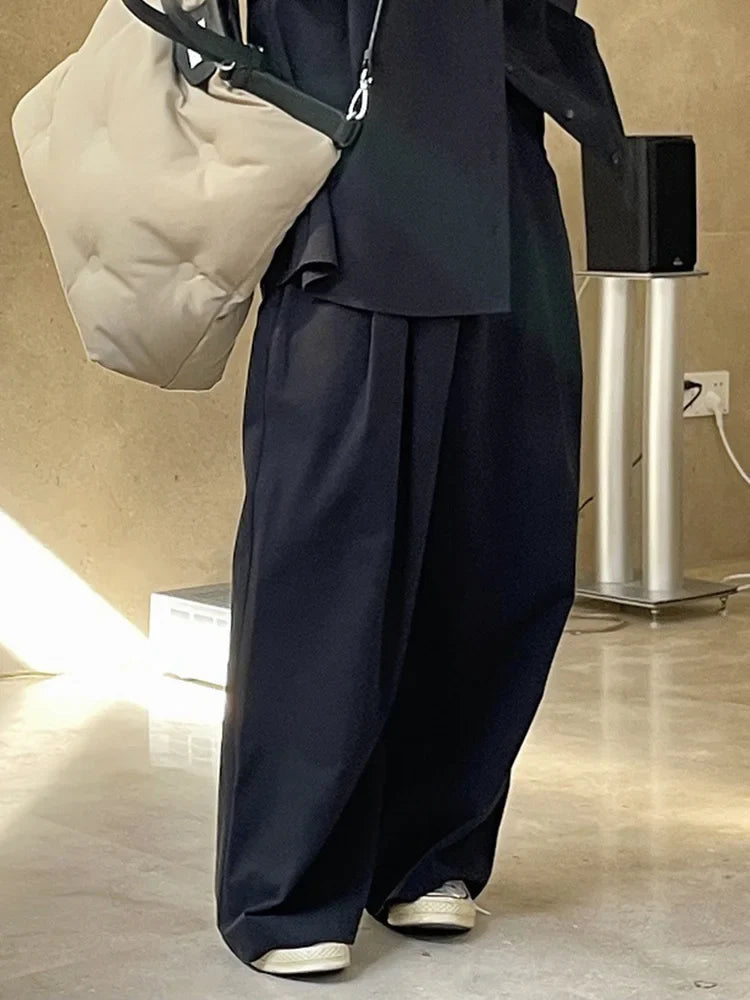 Women's London High-Waisted Wide Leg Trousers