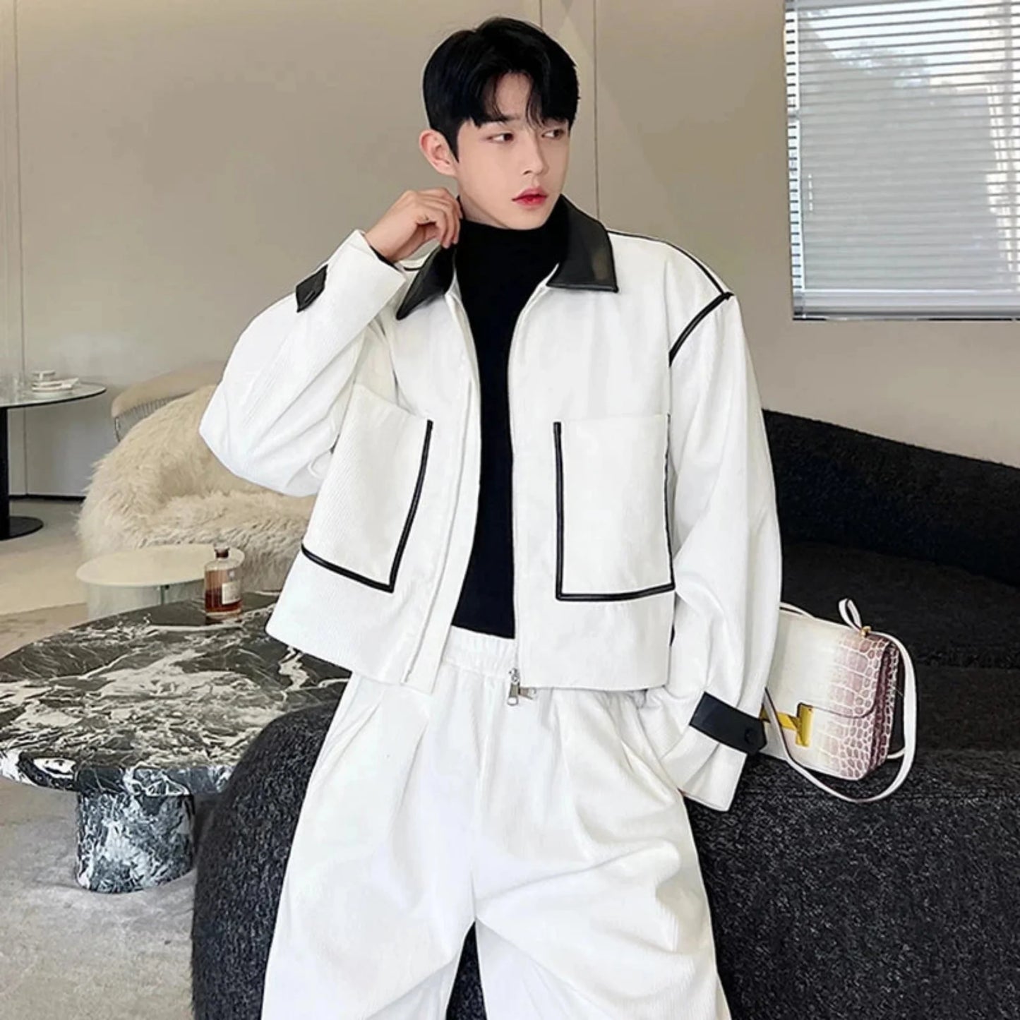 Men's Luxe Corduroy Jacket & Wide-Leg Pants