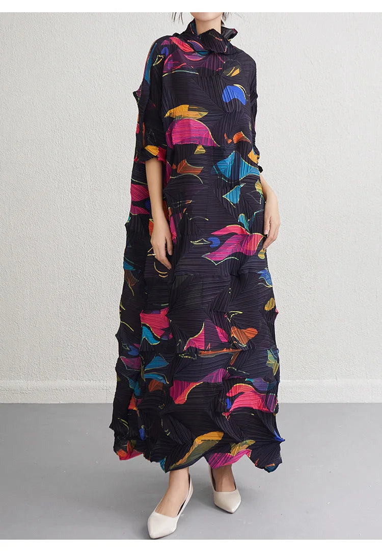 Plissé Pleated Korean Style Dress
