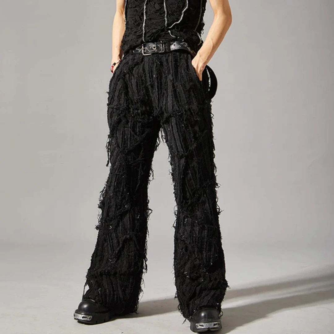 Men's Ultra Distressed Stacked Denim Jeans