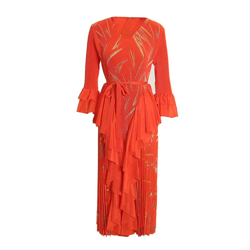 Modest Petite Pleated Dress