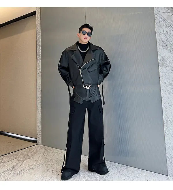Men's Moto Leather 2-Piece Set