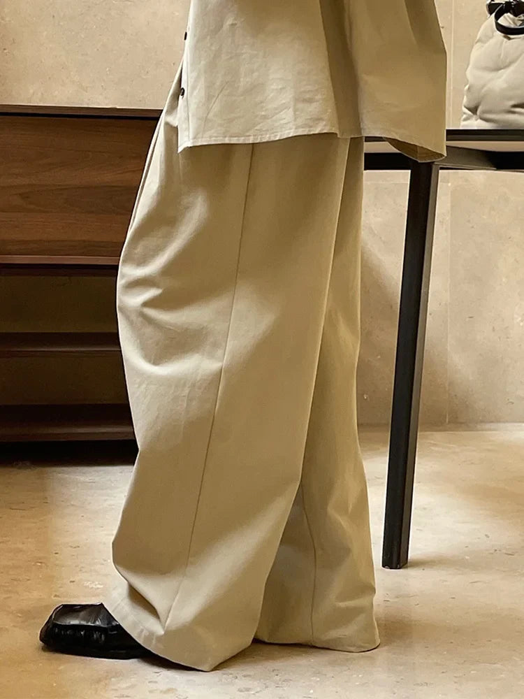 Women's London High-Waisted Wide Leg Trousers