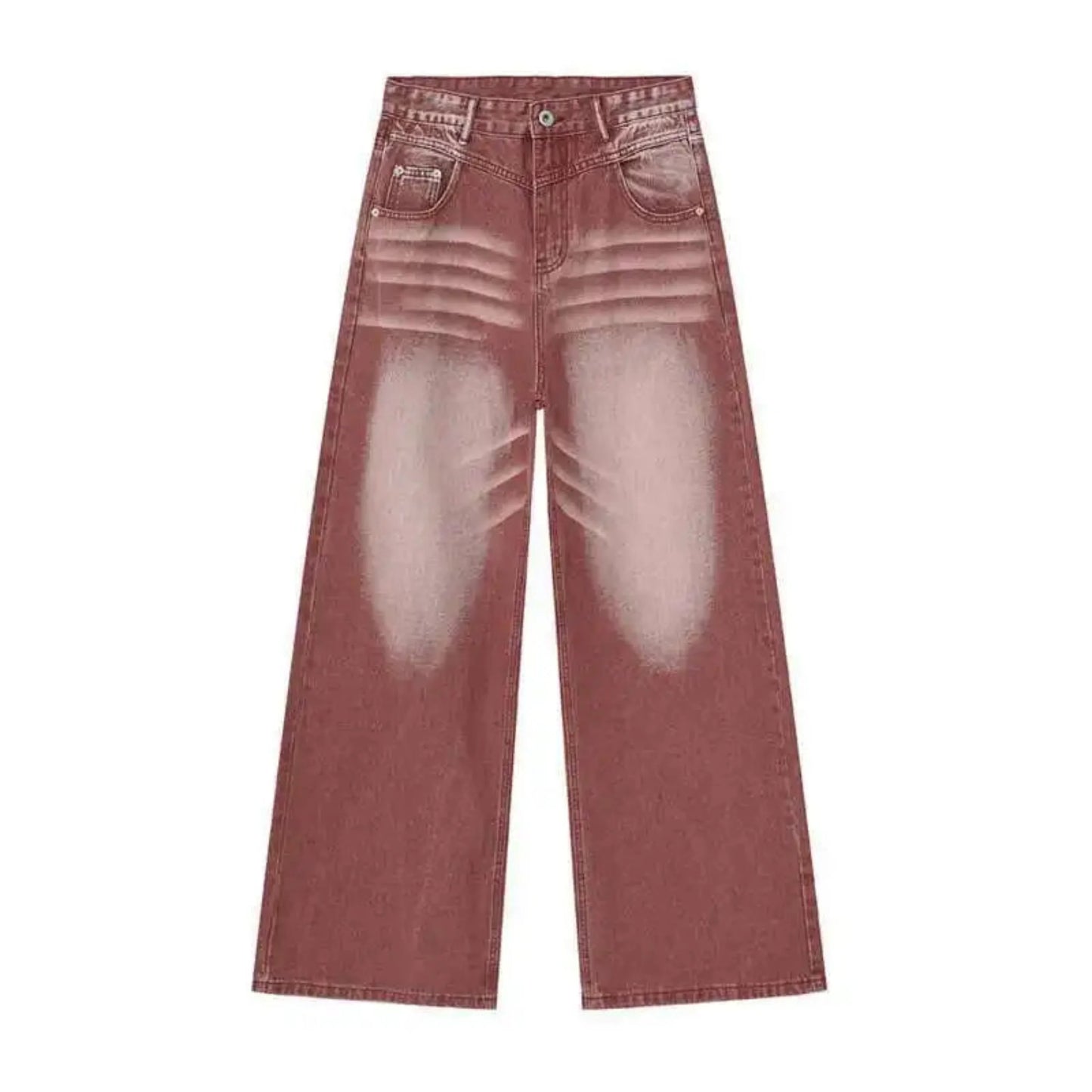 Men's Faded Wash Baggy Jeans