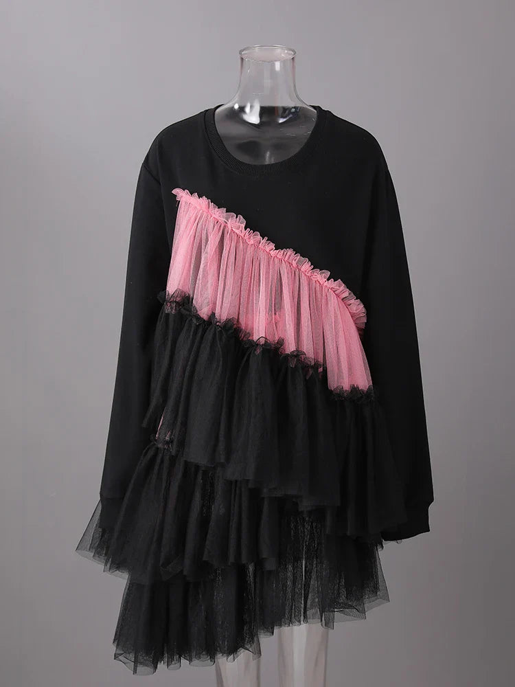 Luxury Ruffle Avant-garde Top