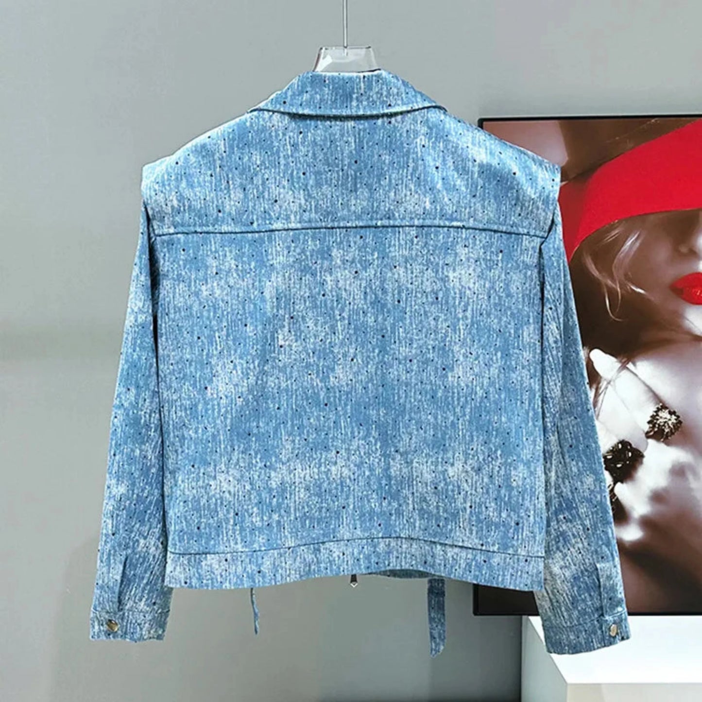 Men's Light Wash Denim Suit