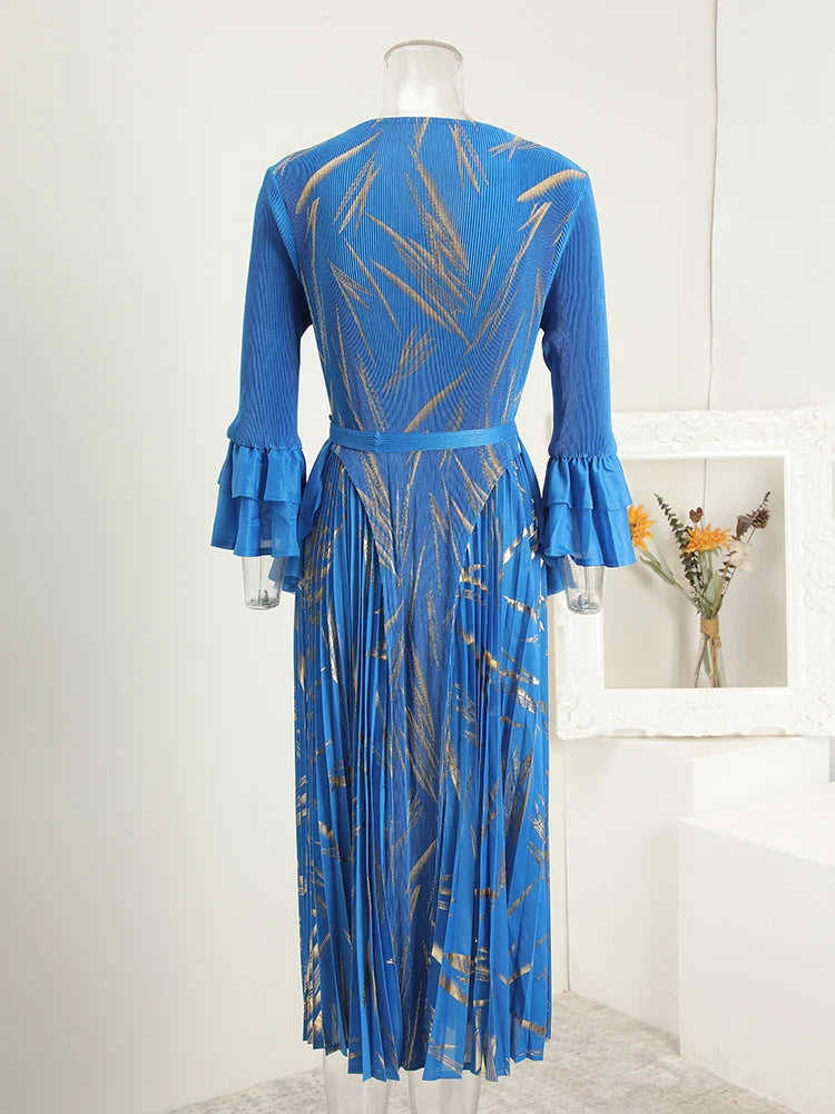 Modest Petite Pleated Dress