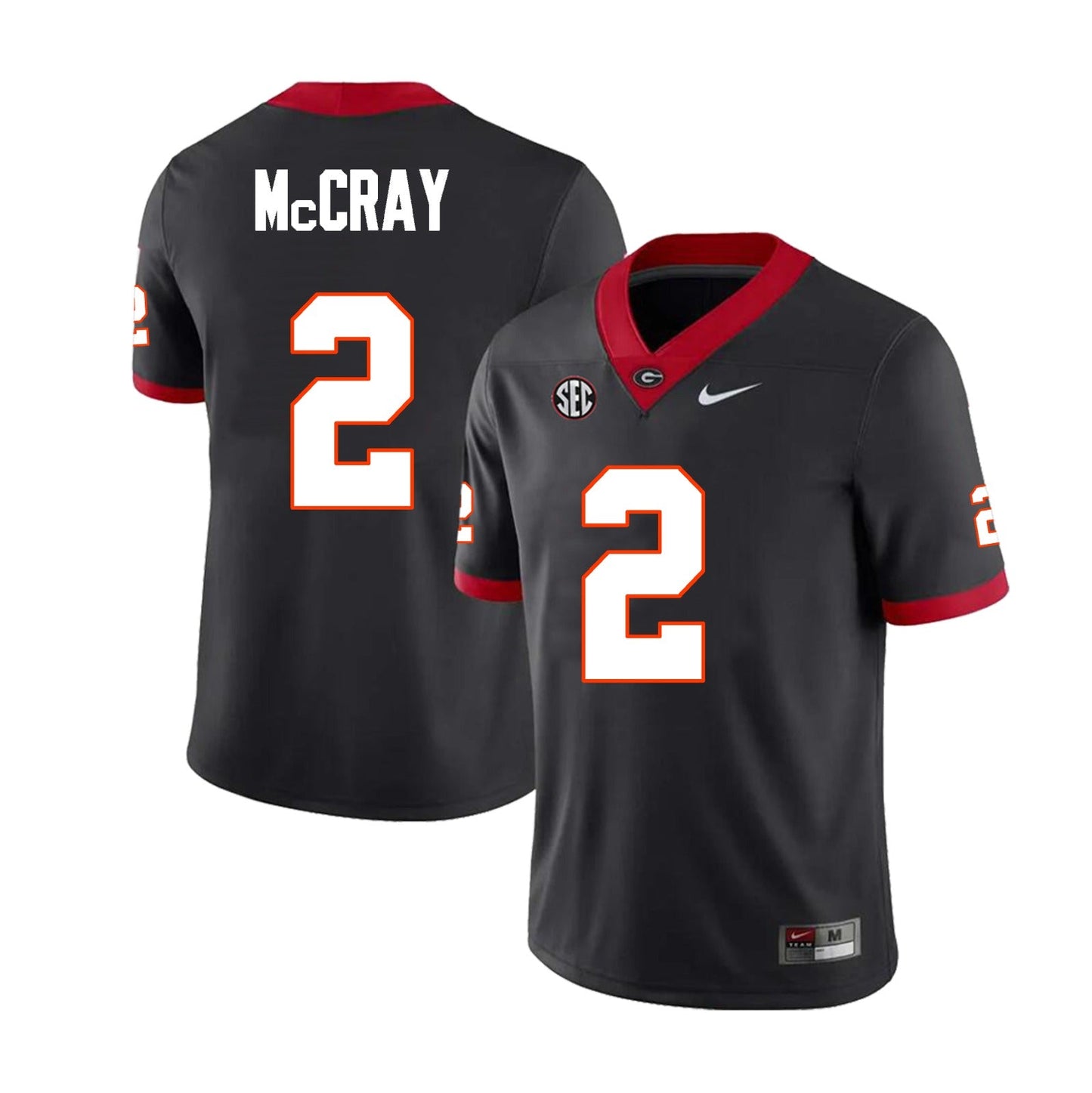 Men's #2 Josh McCray Georgia Bulldogs Football Jersey