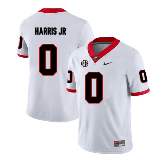 Men's #0 Gabe Harris Jr. Georgia Bulldogs Football Jersey