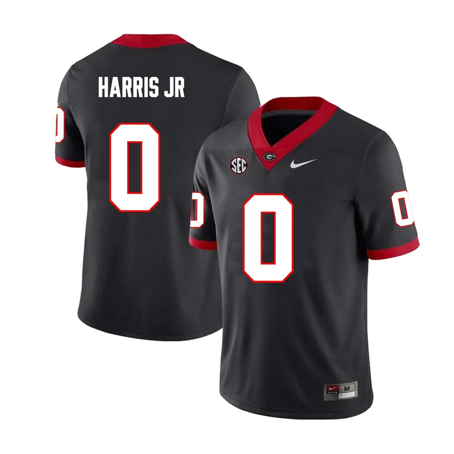 Men's #0 Gabe Harris Jr. Georgia Bulldogs Football Jersey