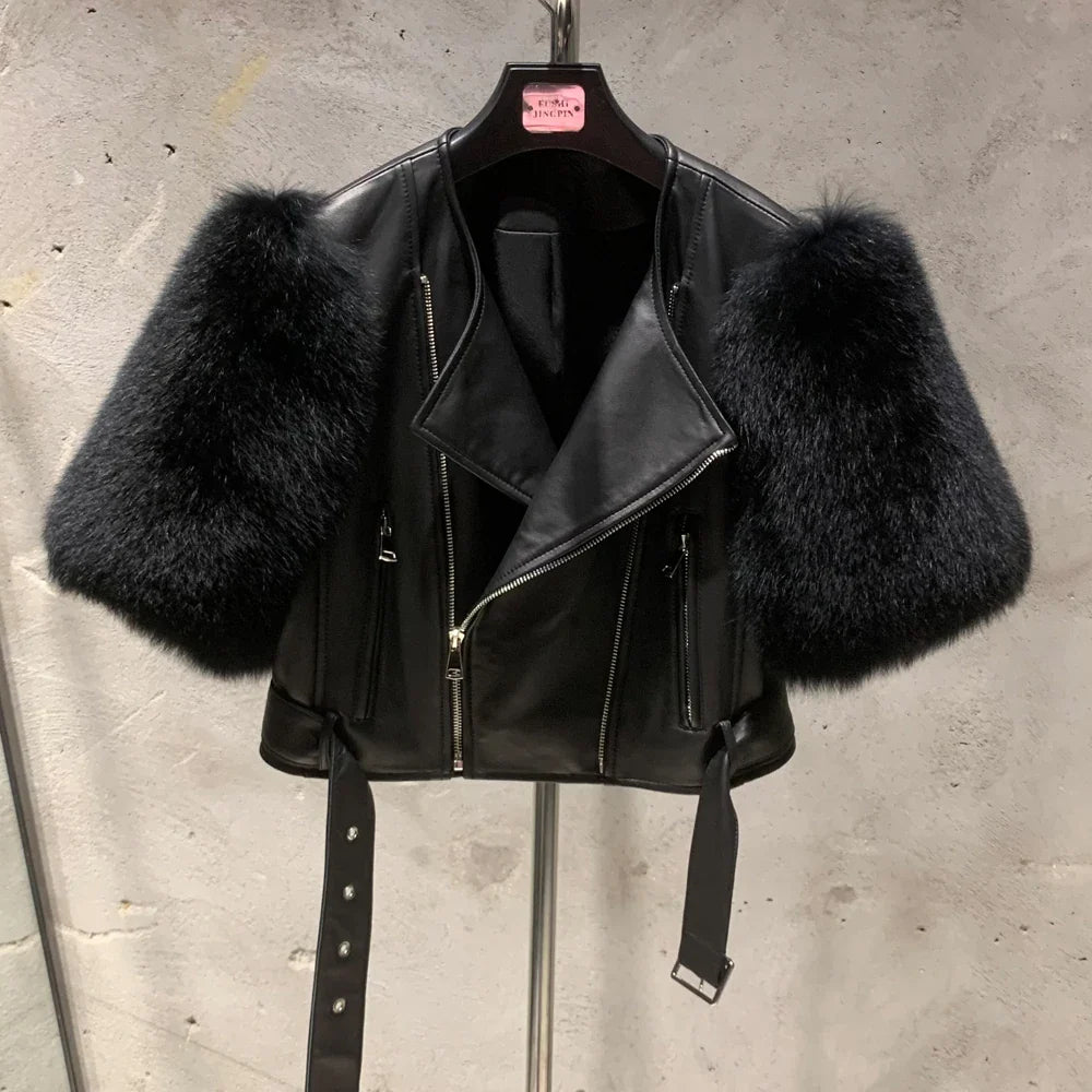 Couture Biker Leather Jacket