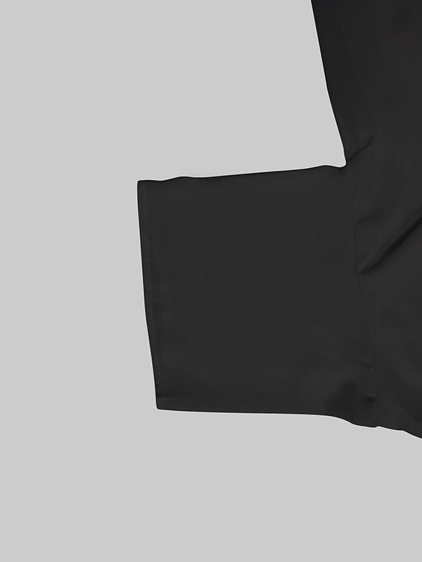 Original Irregular Casual Solid Color Pleated T-Shirt Top