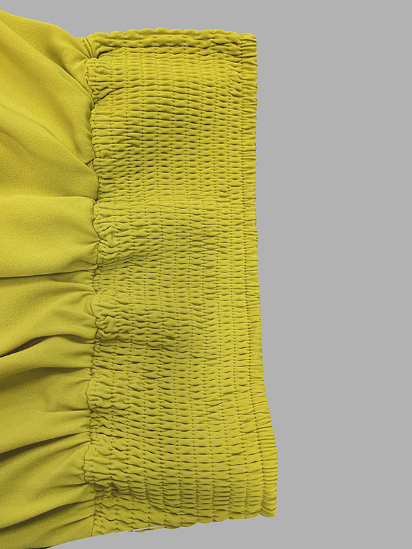 A-Line Loose Pockets Solid Color Split-Joint Tied Waist Skirts Bottoms