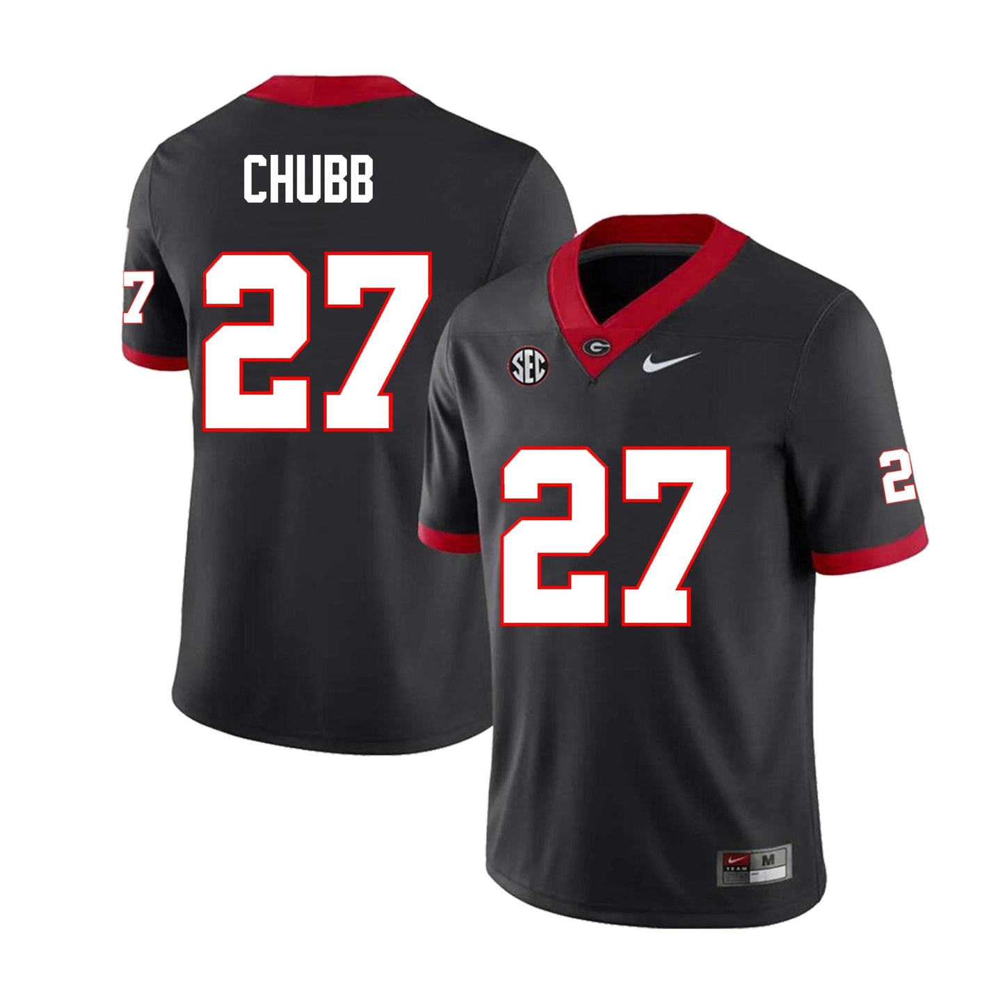 Men's #27 Nick Chubb Georgia Bulldogs College Football Jersey