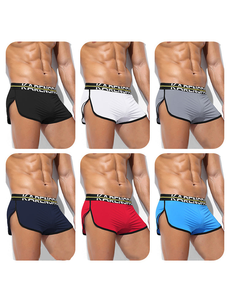 2 Pack Men's Comfortable Lounge Sport Boxer Briefs