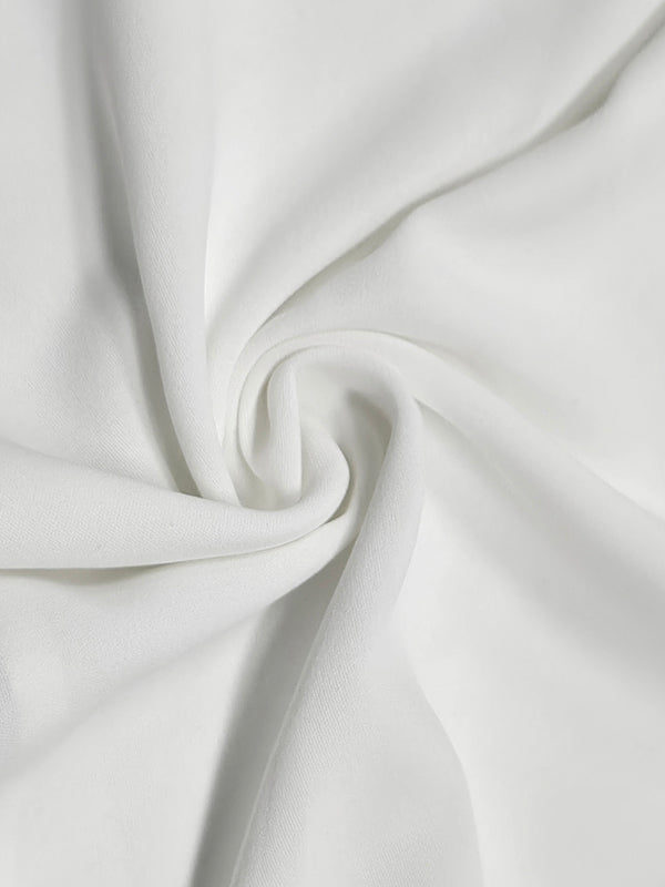 Original Irregular Casual Solid Color Pleated T-Shirt Top