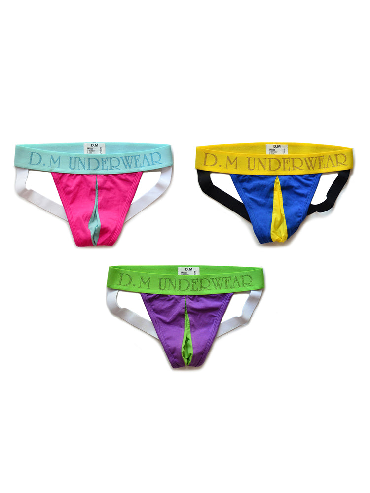 3 Pack Men's Sexy Transparent Mesh Netted Jockstrap