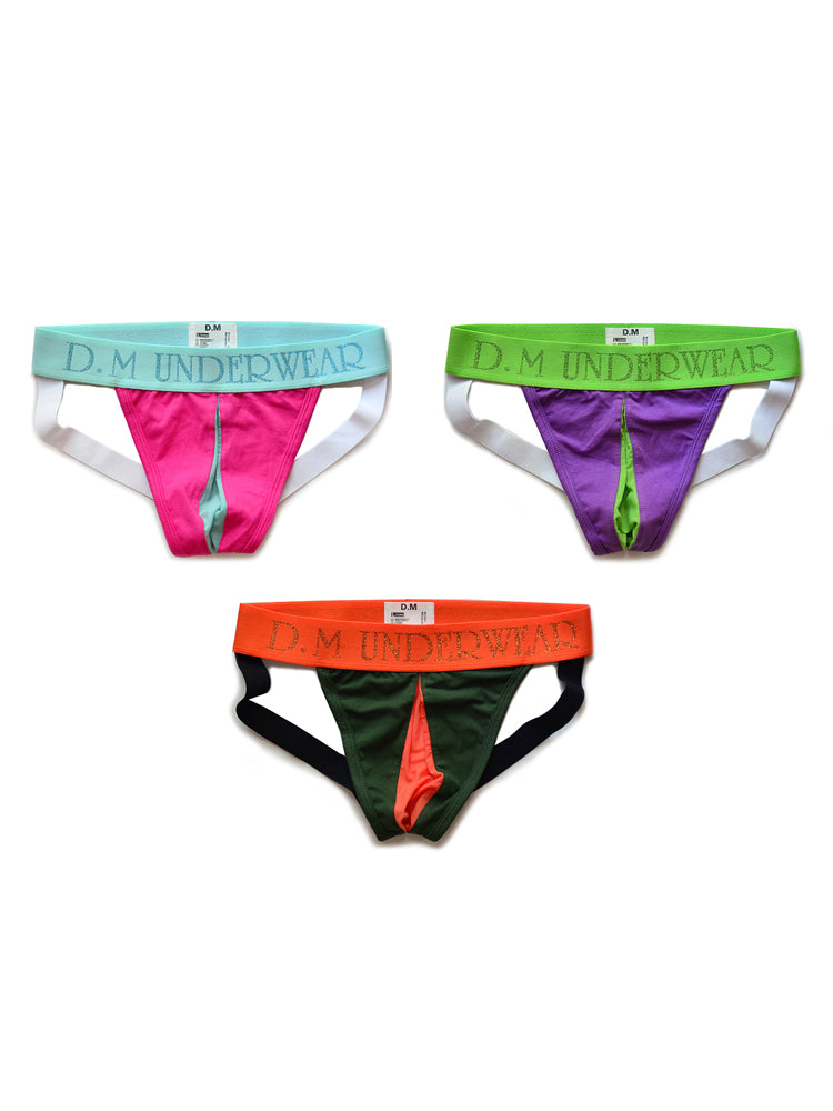 3 Pack Men's Sexy Transparent Mesh Netted Jockstrap