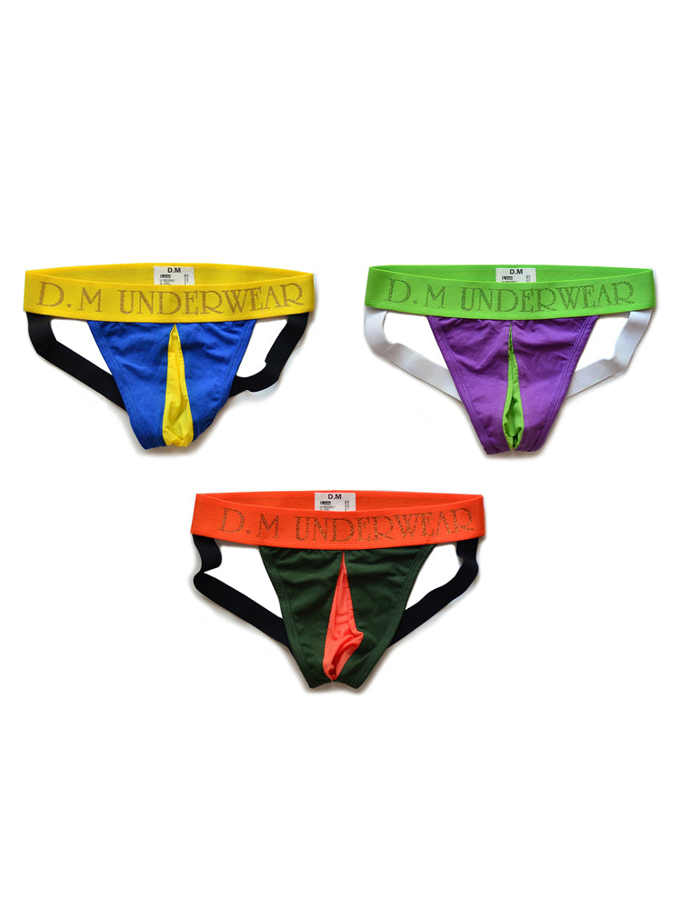 3 Pack Men's Sexy Transparent Mesh Netted Jockstrap
