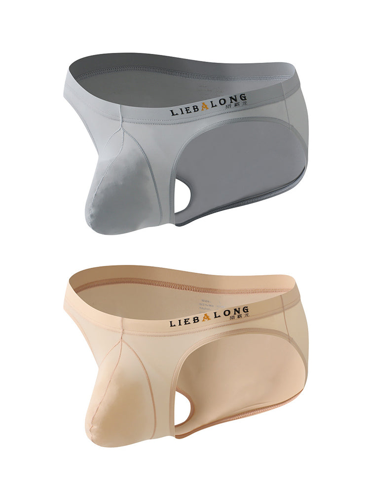 2 Pack Men's Contoured Pouch Lightweight Briefs