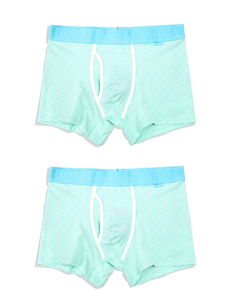 2 Pack European Luxury Brand Personalized Striped Men's Underwear