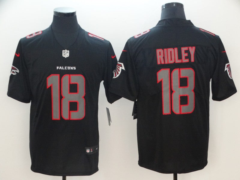 Men’s Atlanta Falcons Calvin Ridley #18 Black Jersey