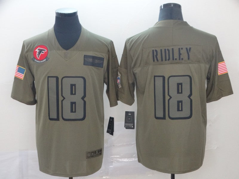 Men’s Atlanta Falcons Calvin Ridley #18 Brown Jersey