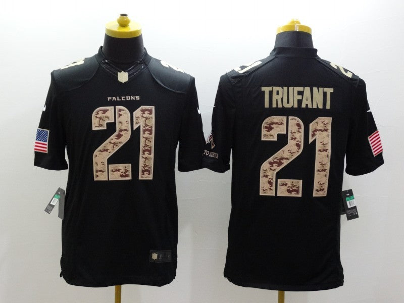 Men’s Atlanta Falcons Desmond Trufant #21 Black Jersey