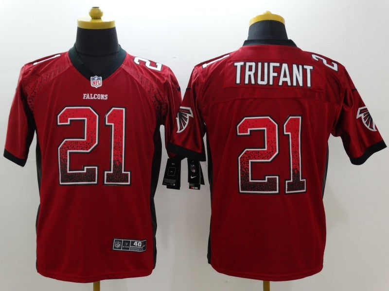 Men’s Atlanta Falcons Desmond Trufant #21 Red Jersey