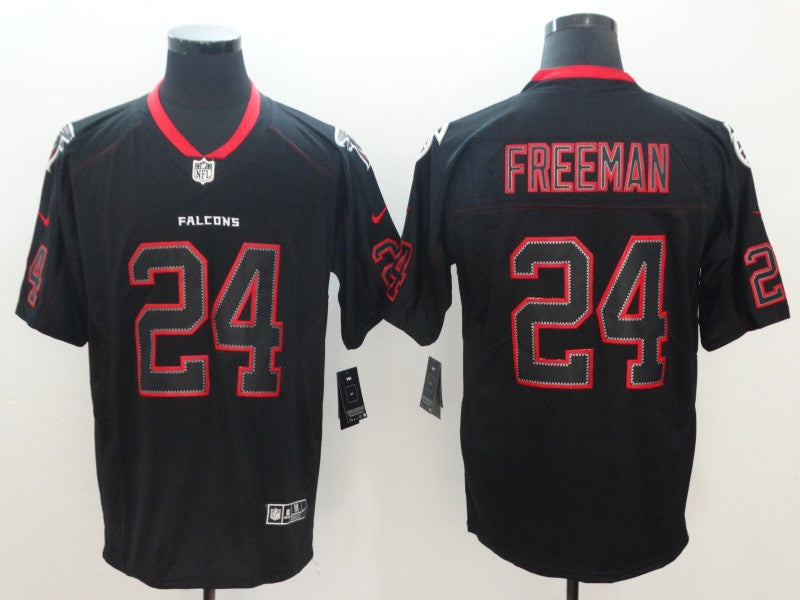 Men’s Atlanta Falcons Devonta Freeman #24 Black Jersey