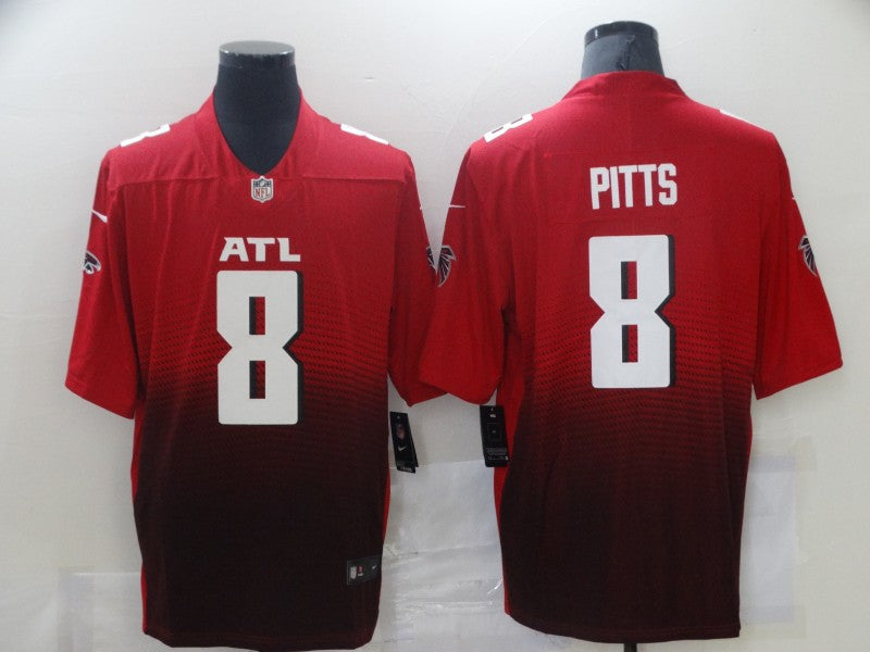 Men’s Atlanta Falcons Kyle Pitts #8 Red Alternate 2 Vapor Limited Jersey