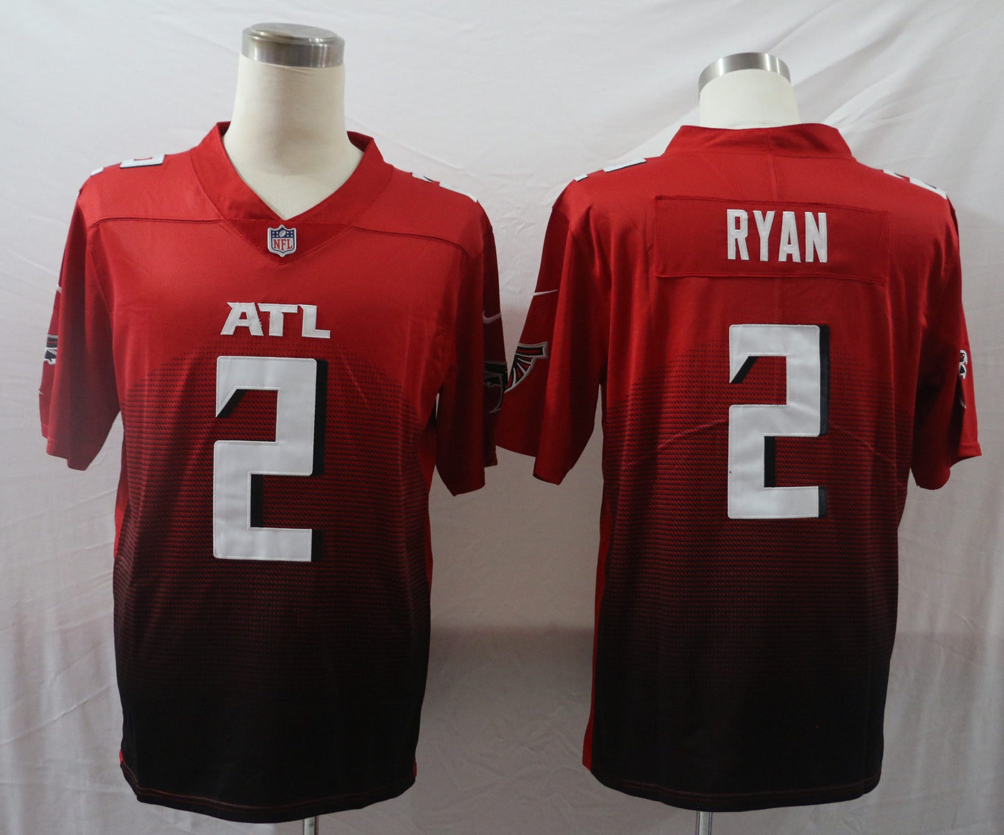 Men’s Atlanta Falcons Matt Ryan #2 Red 2nd Alternate Jersey