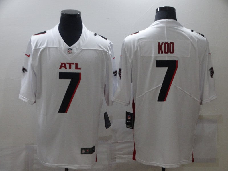 Men’s Atlanta Falcons Younghoe Koo #7 White Jersey