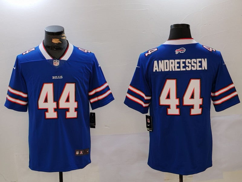 Men’s Buffalo Bills Joe Andreessen #44 Royal Jersey