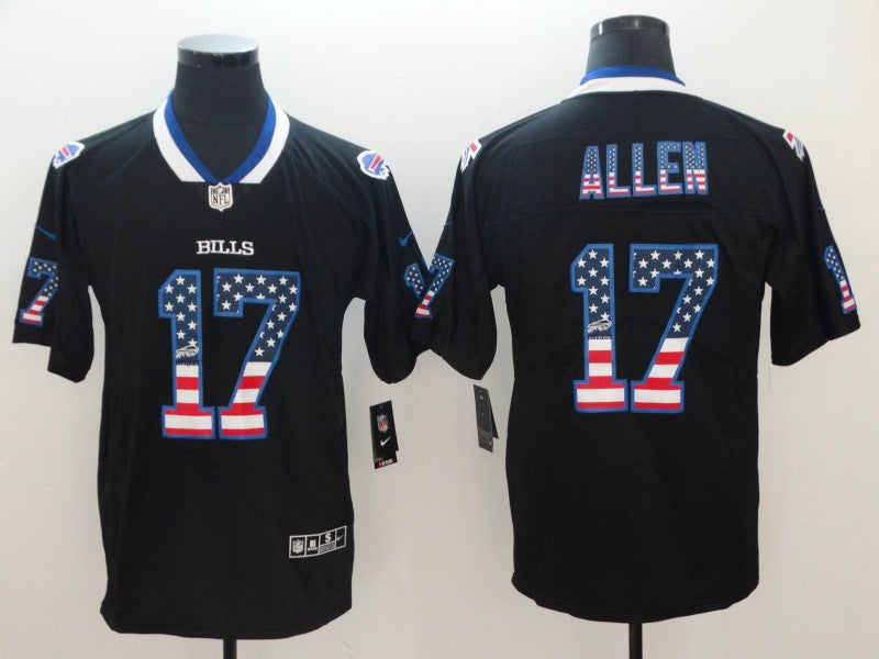 Men’s Buffalo Bills Josh Allen #17 Black Jersey