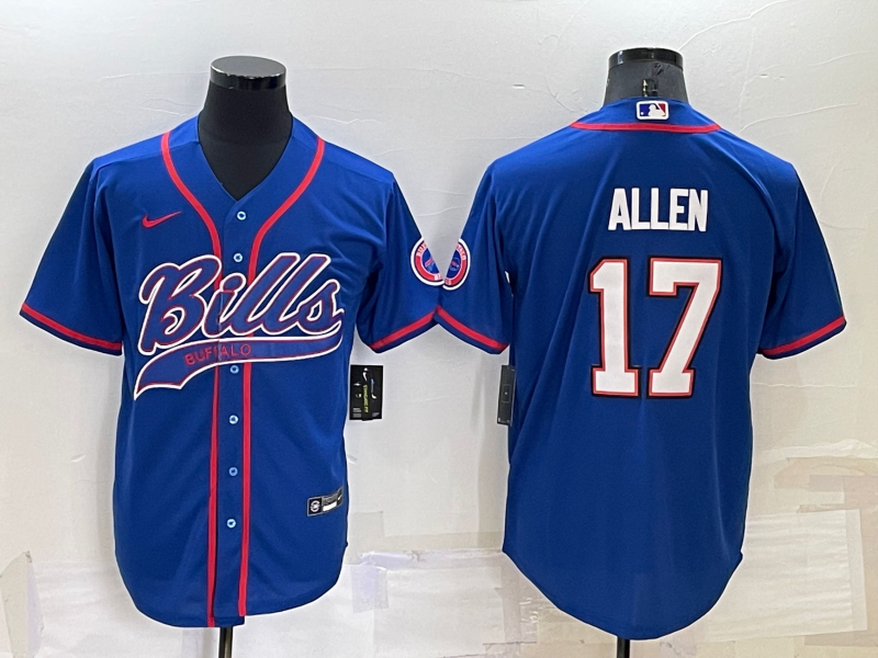 Men’s Buffalo Bills Josh Allen #17 Royal Jersey Joint Edition
