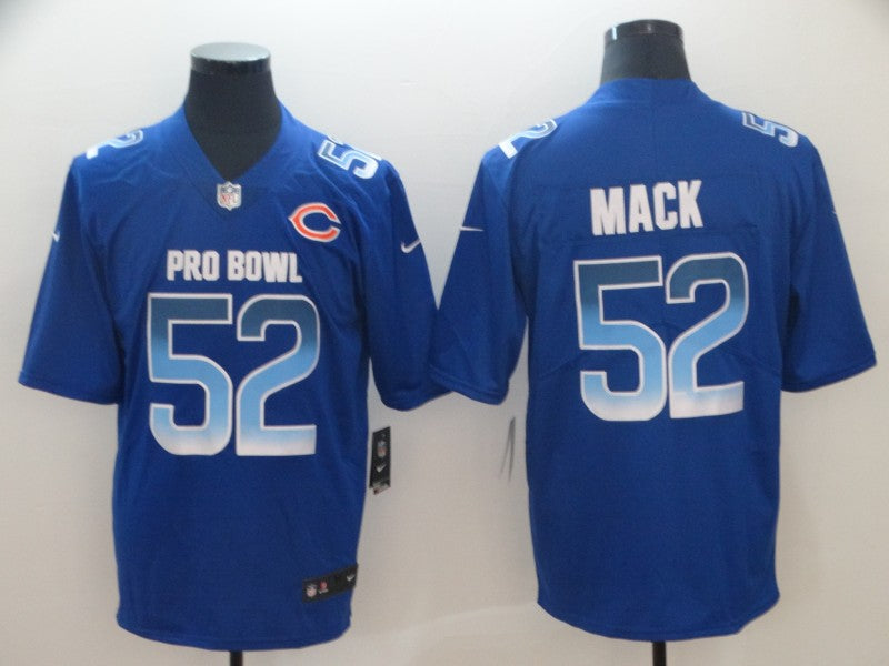 Men’s Chicago Bears Khalil Mack #52 Blue All Star Jersey