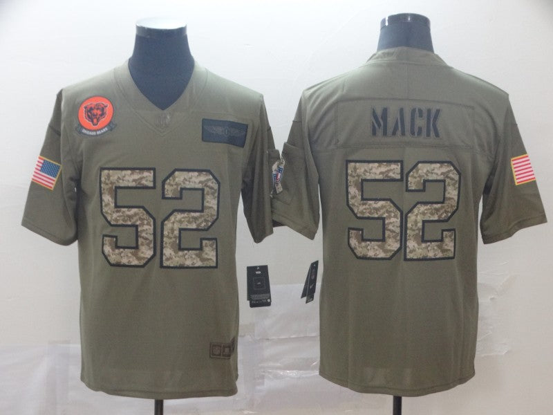 Men’s Chicago Bears Khalil Mack #52 Brown Team Jersey