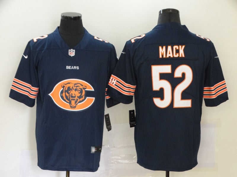 Men’s Chicago Bears Khalil Mack #52 Navy Team Jersey
