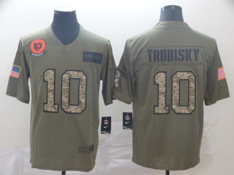 Men’s Chicago Bears Mitch Trubisky #10 Brown Team Jersey