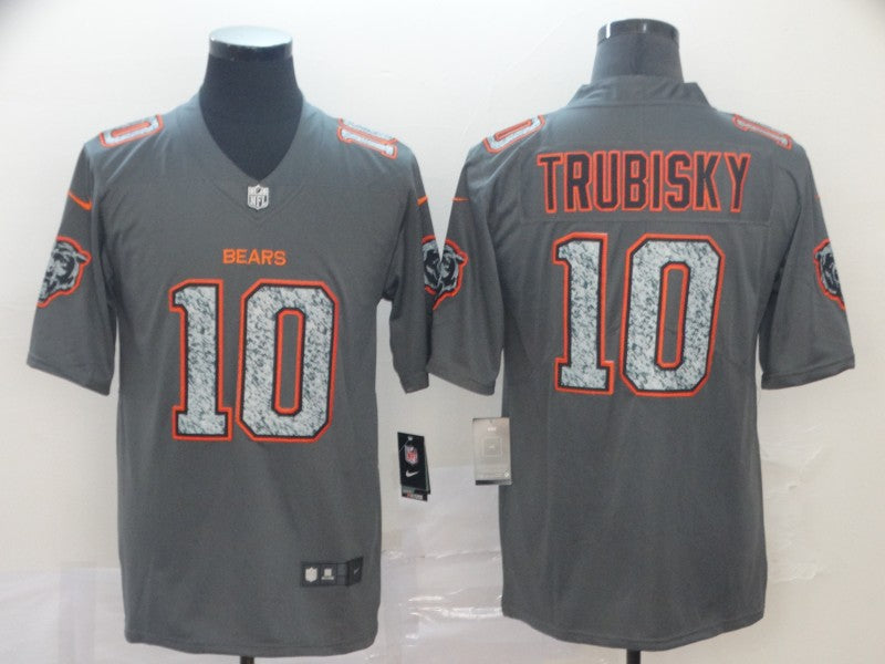 Men’s Chicago Bears Mitch Trubisky #10 Gray Jersey