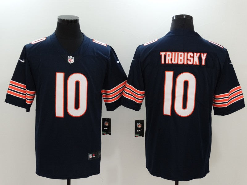 Men’s Chicago Bears Mitch Trubisky #10 Navy Jersey