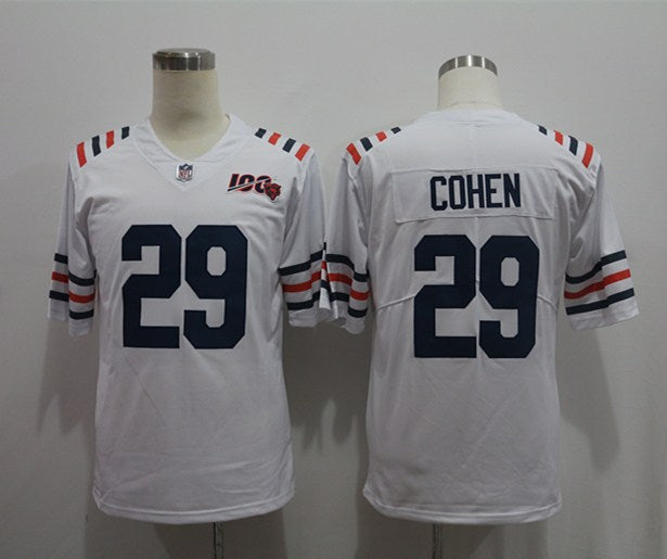 Men’s Chicago Bears Tarik Cohen #29 White 2019 Alternate Classic Jersey