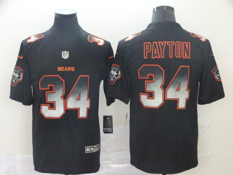 Men’s Chicago Bears Walter Payton #34 Black Jersey