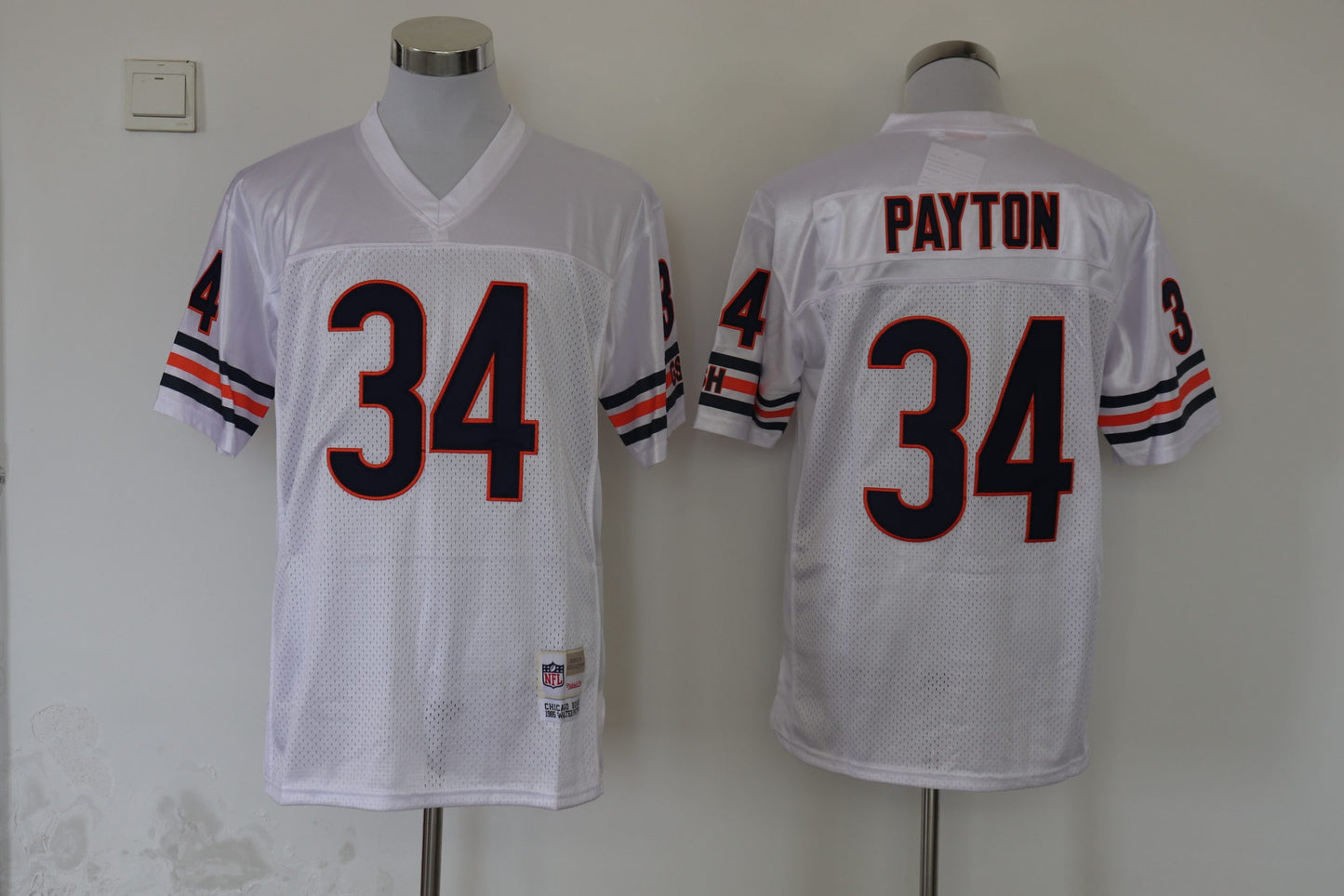 Men’s Chicago Bears Walter Payton Mitchell & Ness White Legacy Jersey