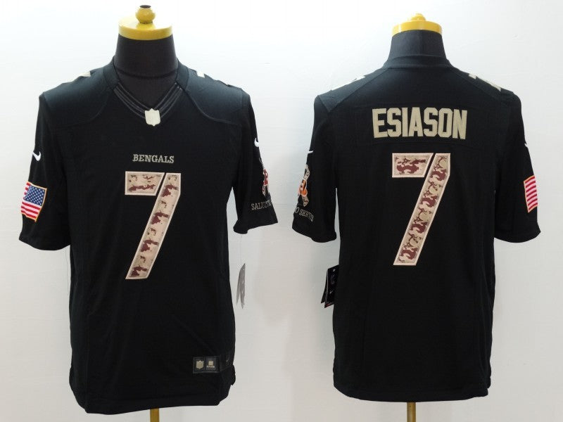 Men’s Cincinnati Bengals Boomer Esiason #7 Black Jersey