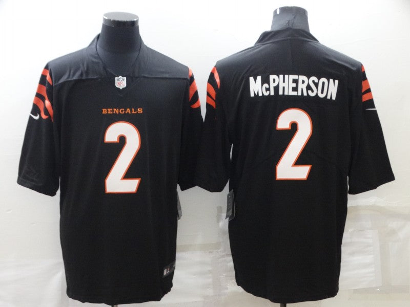 Men’s Cincinnati Bengals Evan McPherson #2 Black Jersey