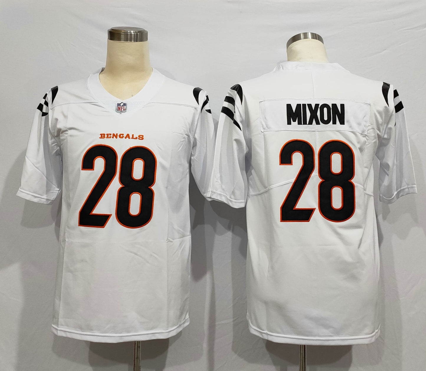 Men’s Cincinnati Bengals Joe Mixon #28 White Jersey