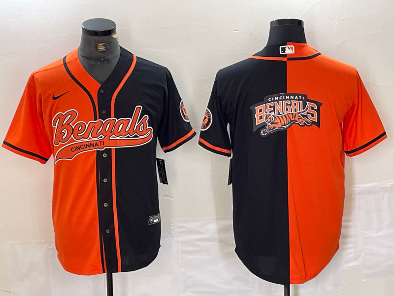 Men’s Cincinnati Bengals Orange/Black Jersey Joint Edition