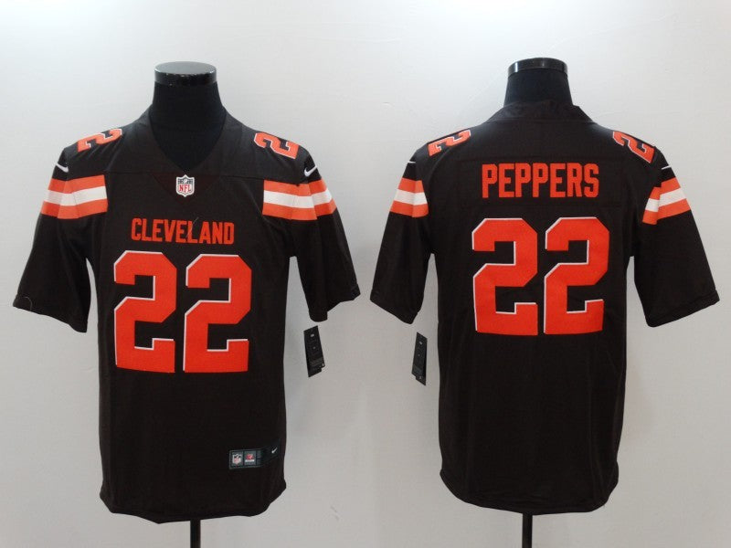 Men’s Cleveland Browns Jabrill Peppers #22 Brown Jersey